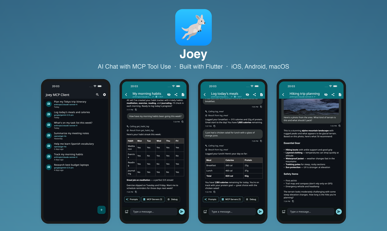 Joey — AI Chat Client with MCP Tool Use
